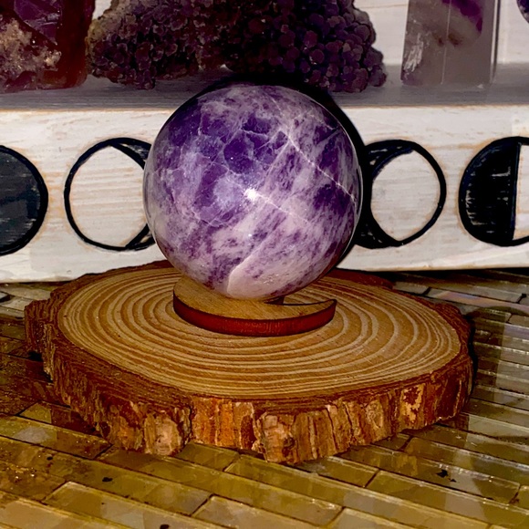 Lepidolite Crystal Ball - Picture 2 of 4
